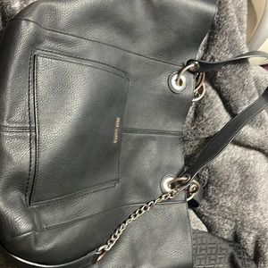 Steve Madden extra large bag, leather black
